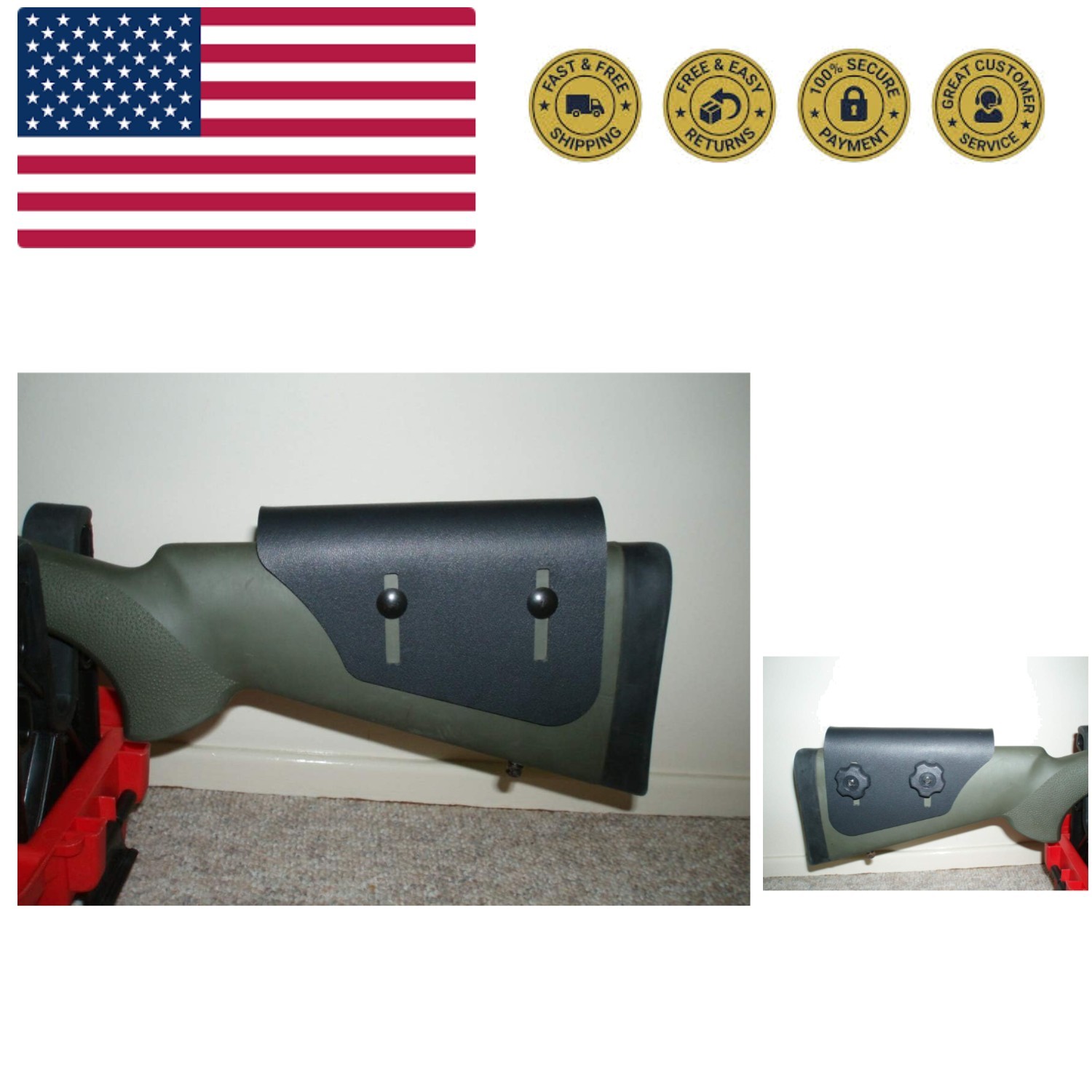 Adjustable Cheek Rest Riser .125" -  Cheek Rest