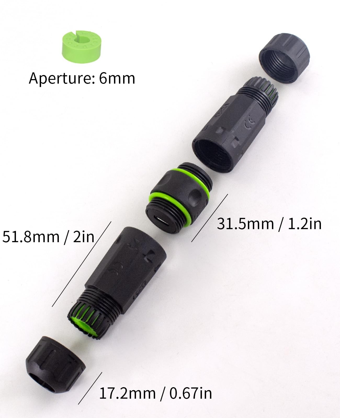Poyiccot Waterproof USB C Connector 10Gbps, C Data Connector,...