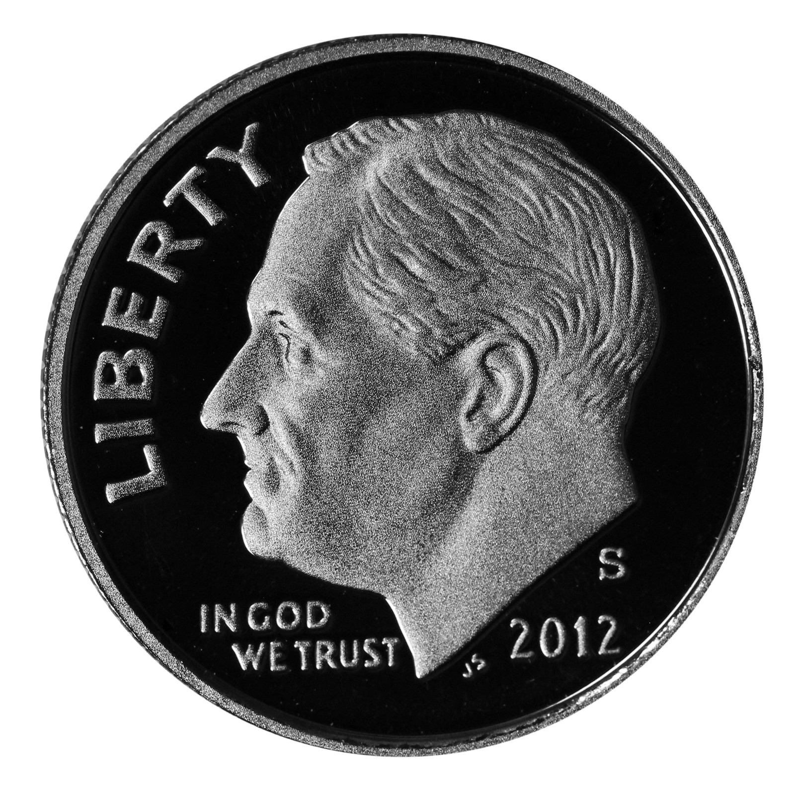 2012 S Roosevelt Dime 10c Gem Deep Cameo Proof CN-Clad US Coin