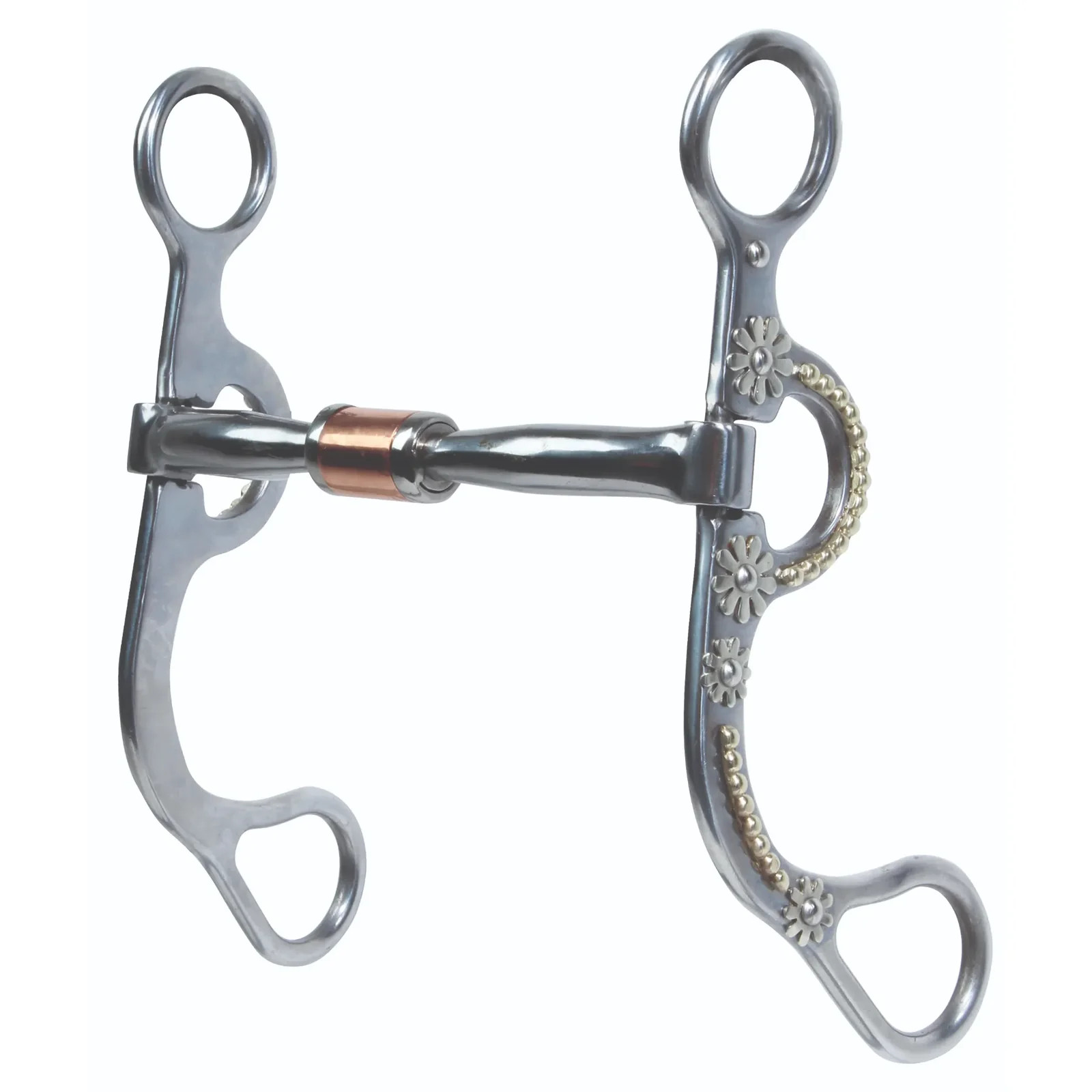 Professional's Choice Av Daisy Straight Roller Horse Bit - 5” Mouthpiece, 6”