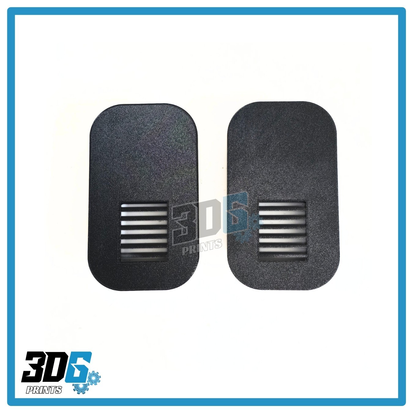 Fully Vented Black Transit Custom Van C Pillar B Pillar Rear Covers Camper 8PC