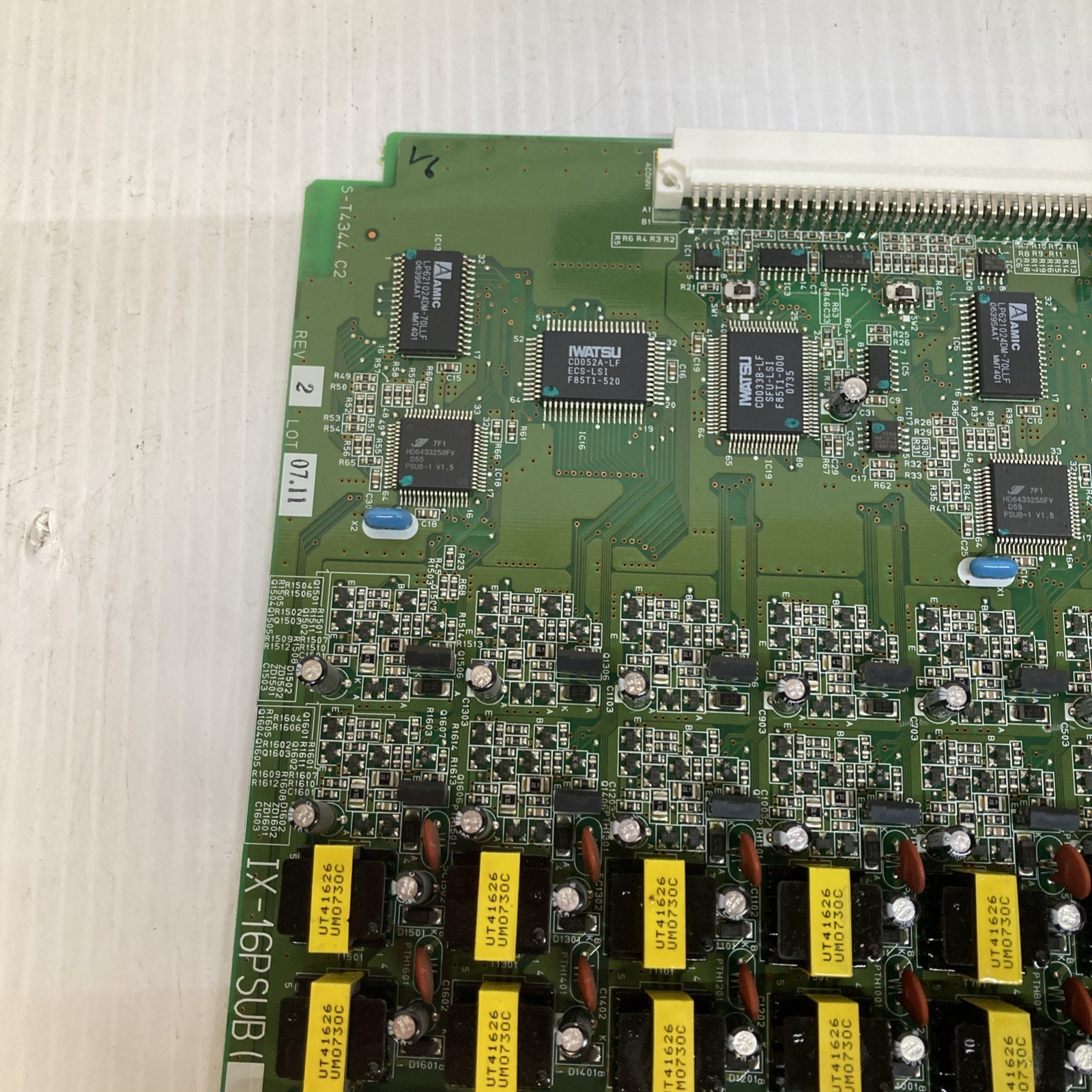 IWATSU IX-16PSUB 16 Port Station Circuit Board Rev2