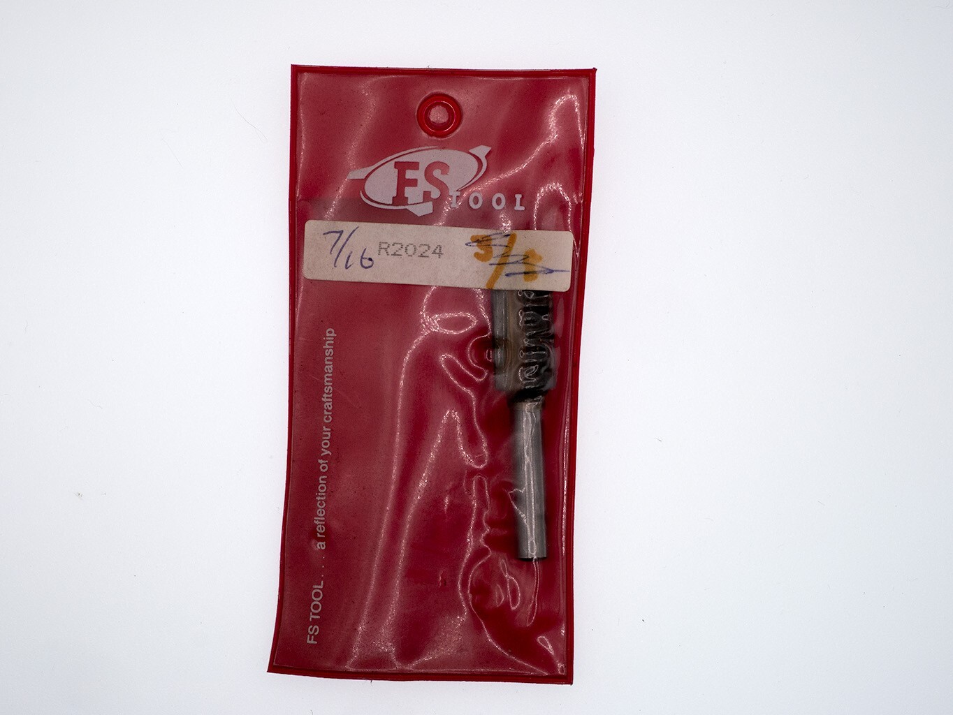 FS Tool R2024 Carbide 7/16" Dia x 1" Cut Length Straight Router Bit, 1/4" Shank