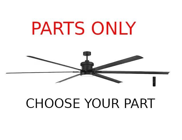Home Decorators Royalty II Ceiling Fan Matte Black (PARTS ONLY)