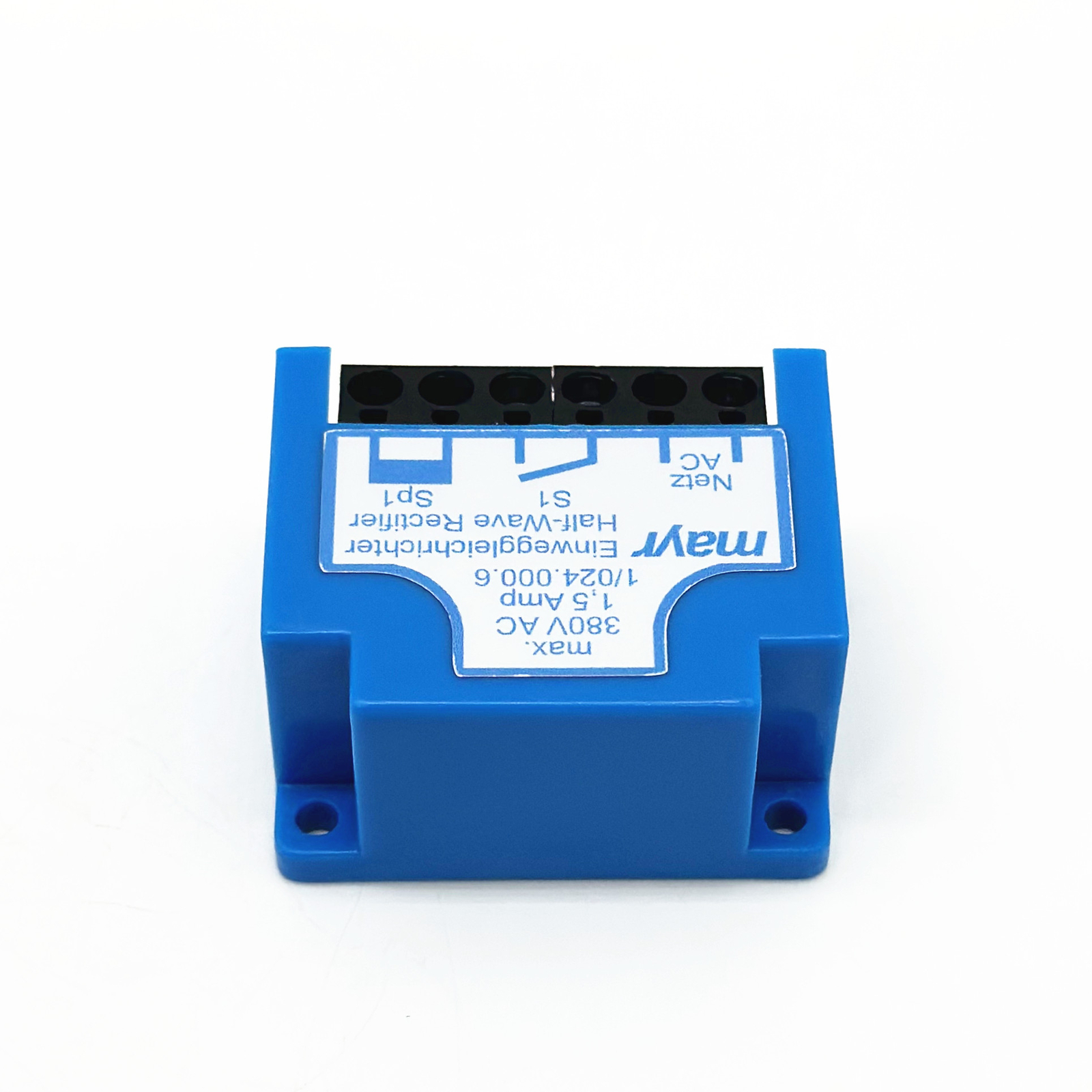MAYR Einweggleichrichter 1/024.000.6 380V AC 1,5Amp Half-Wave rectifier module