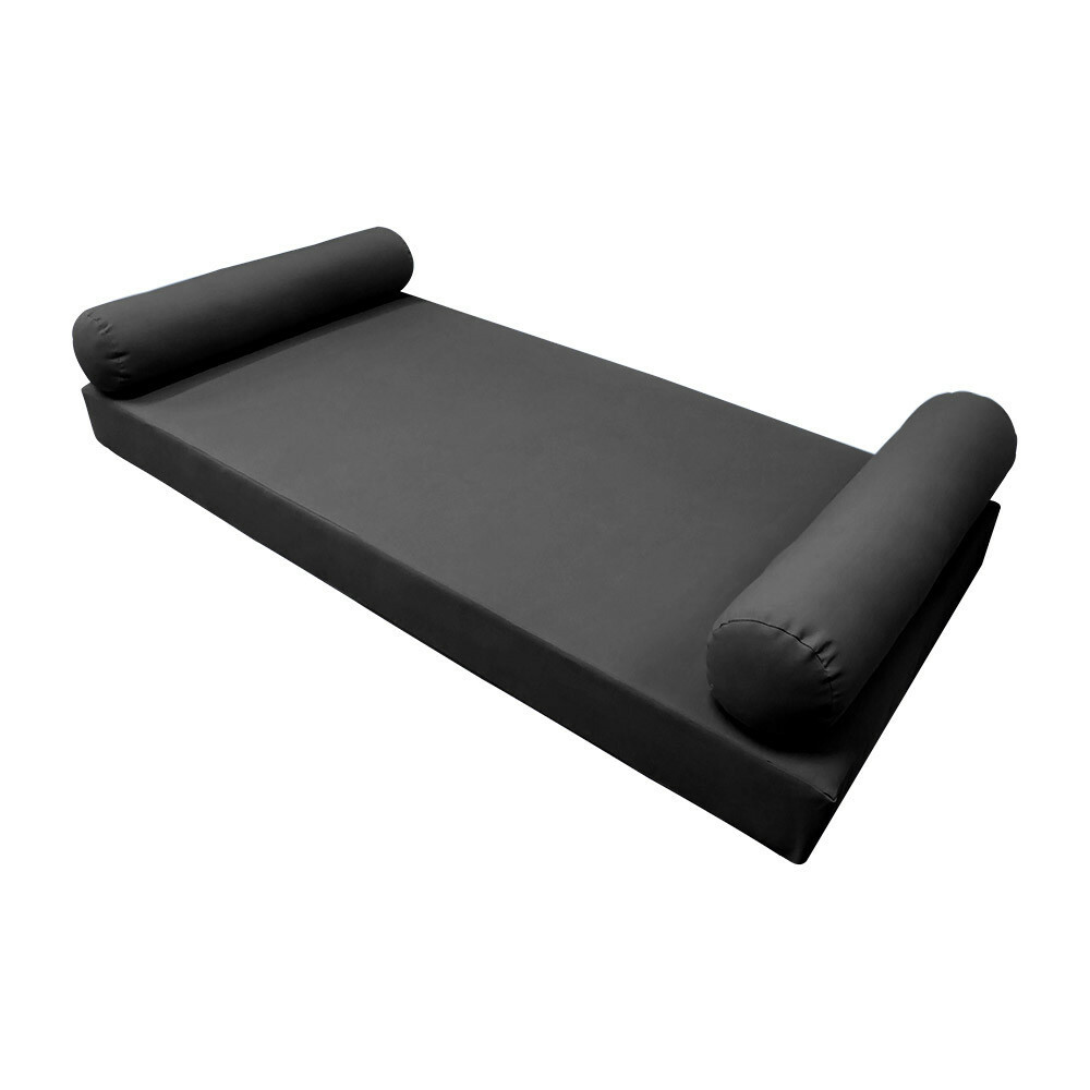 |SLIPCOVER ONLY|S5 Daybed Mattress Bolster Pillow Covers Knife Edge Twin AD003