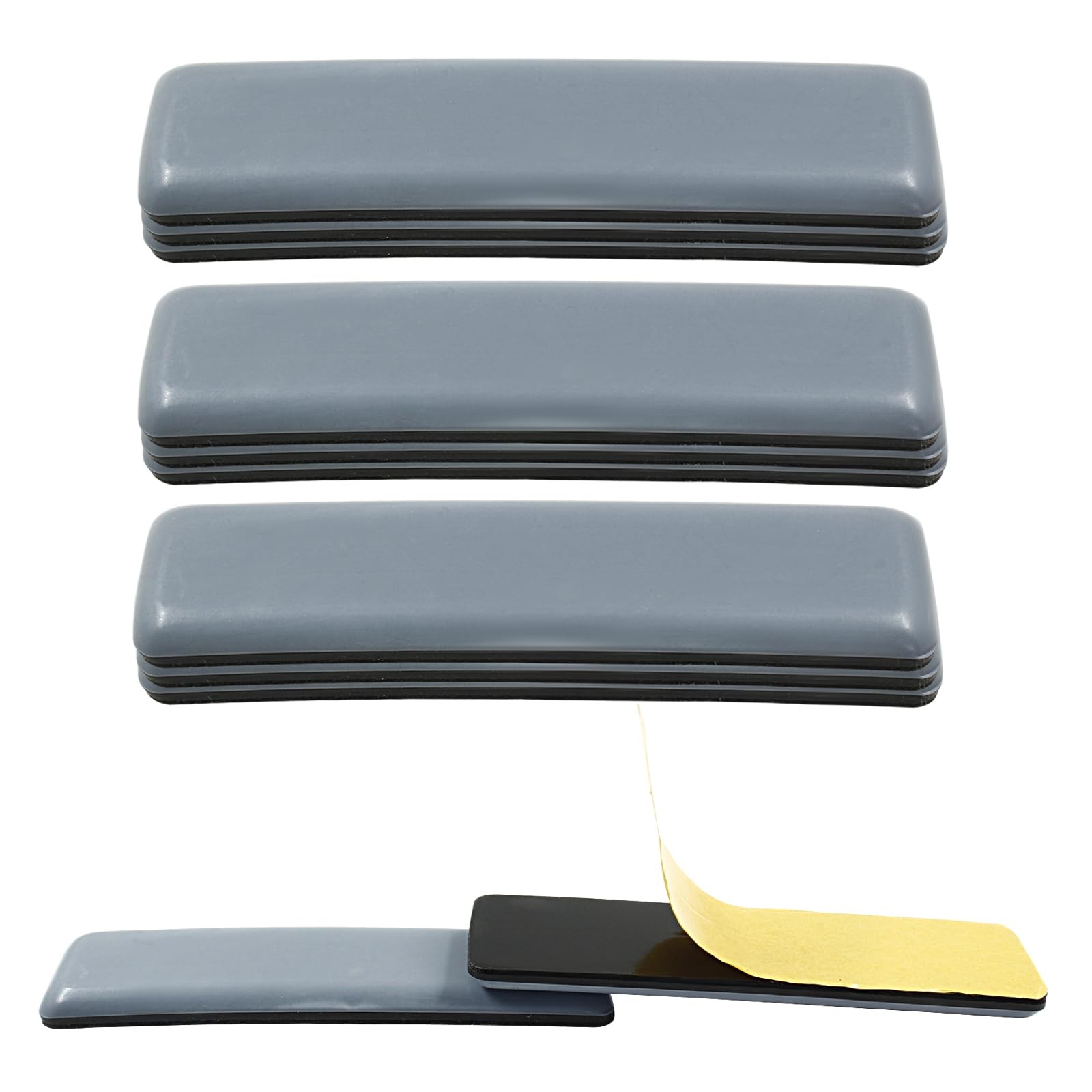 10 Pcs Furniture Glide Rectangle, Self-Adhesive Sliders Pads Magic Sliders Fl...