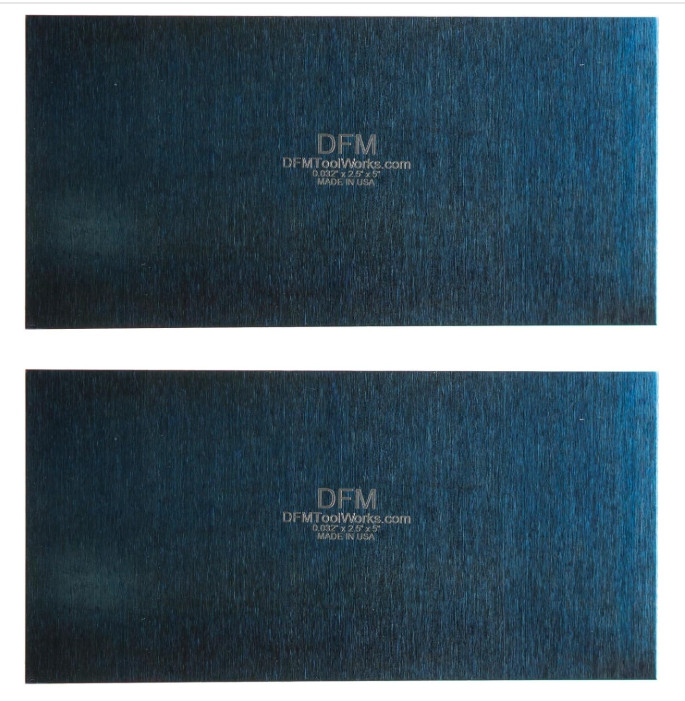 Rectangle Card Scraper – 2-Pack Precision Woodworking Scrapers, Made in USA