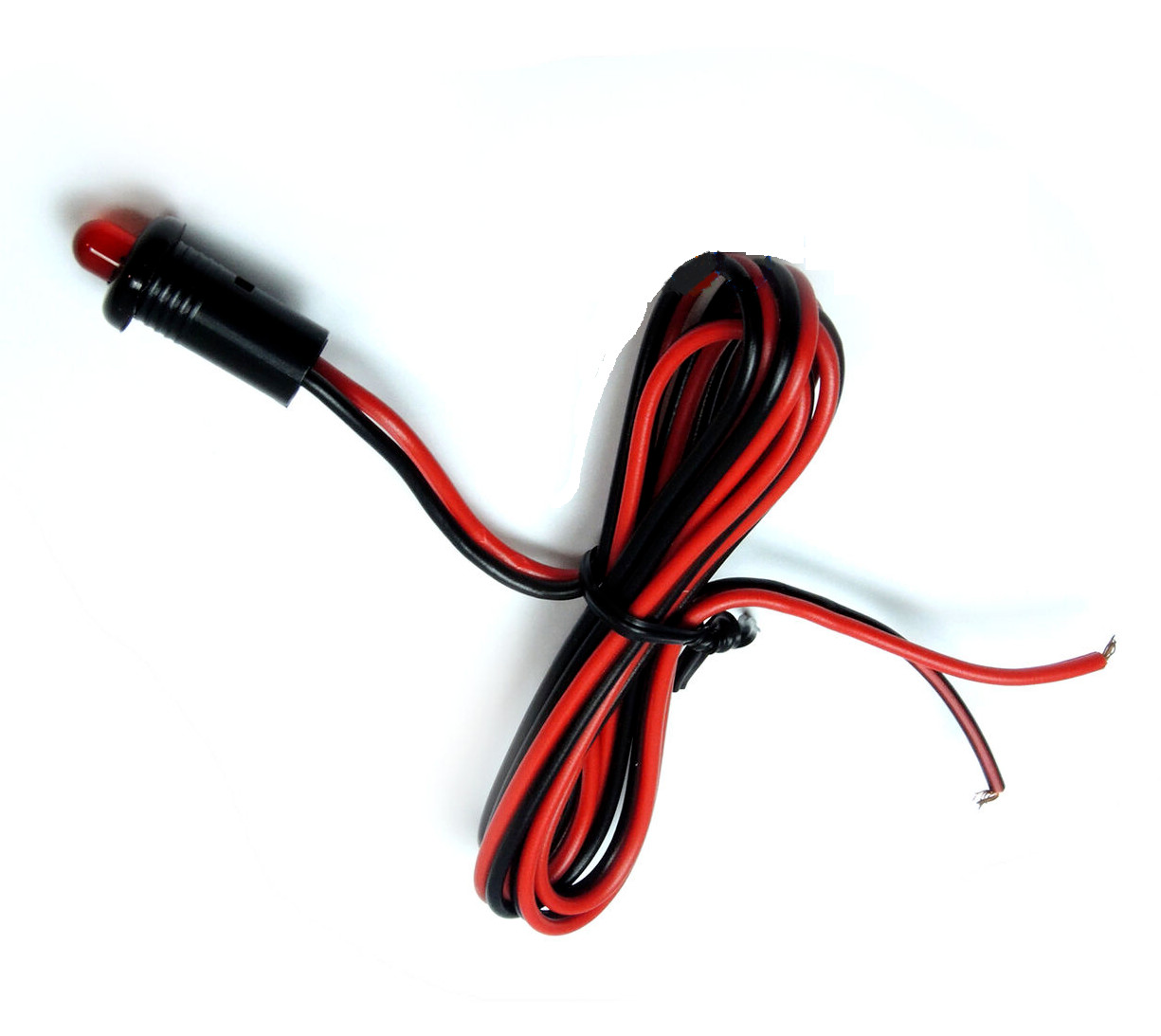10pcs Ultra Bright LED12R Indicator 12V Red Super Bright Steady LED Car Audio