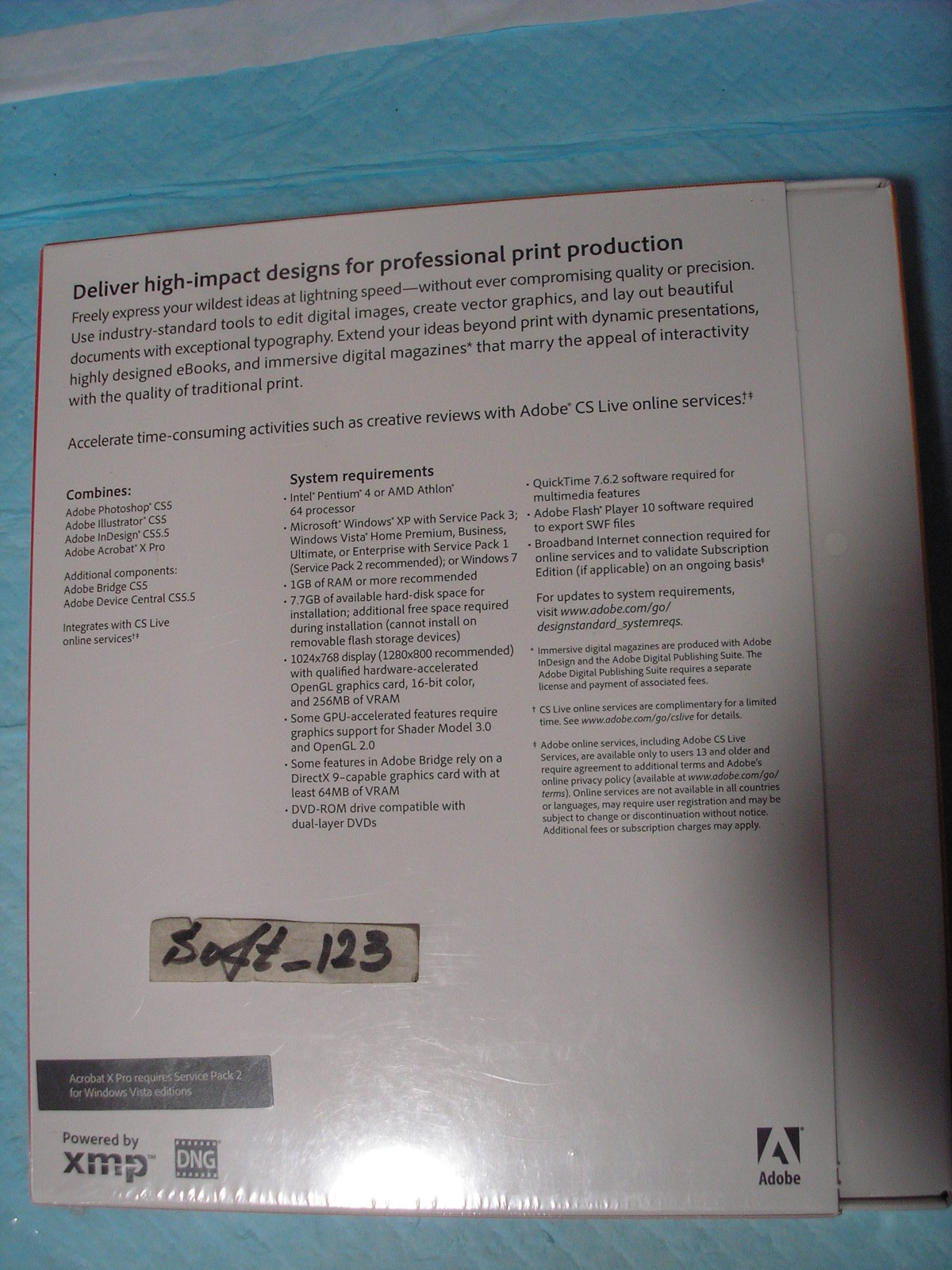 Adobe Creative Suite 5.5 CS5.5 Design Standard Good Fo 2 Windows PCs =SEALED BOX