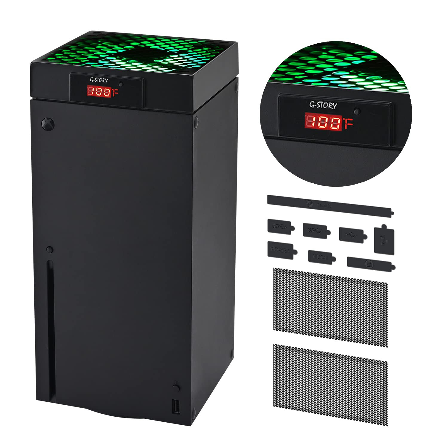 Cooling Fan for Xbox Series X with Automatic Fan Speed Adjustable by Temperature