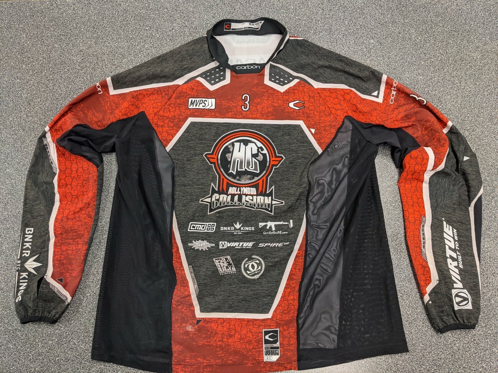 *Custom* Hollywood Collision CARBON SC jersey. SIZE M. RARE!