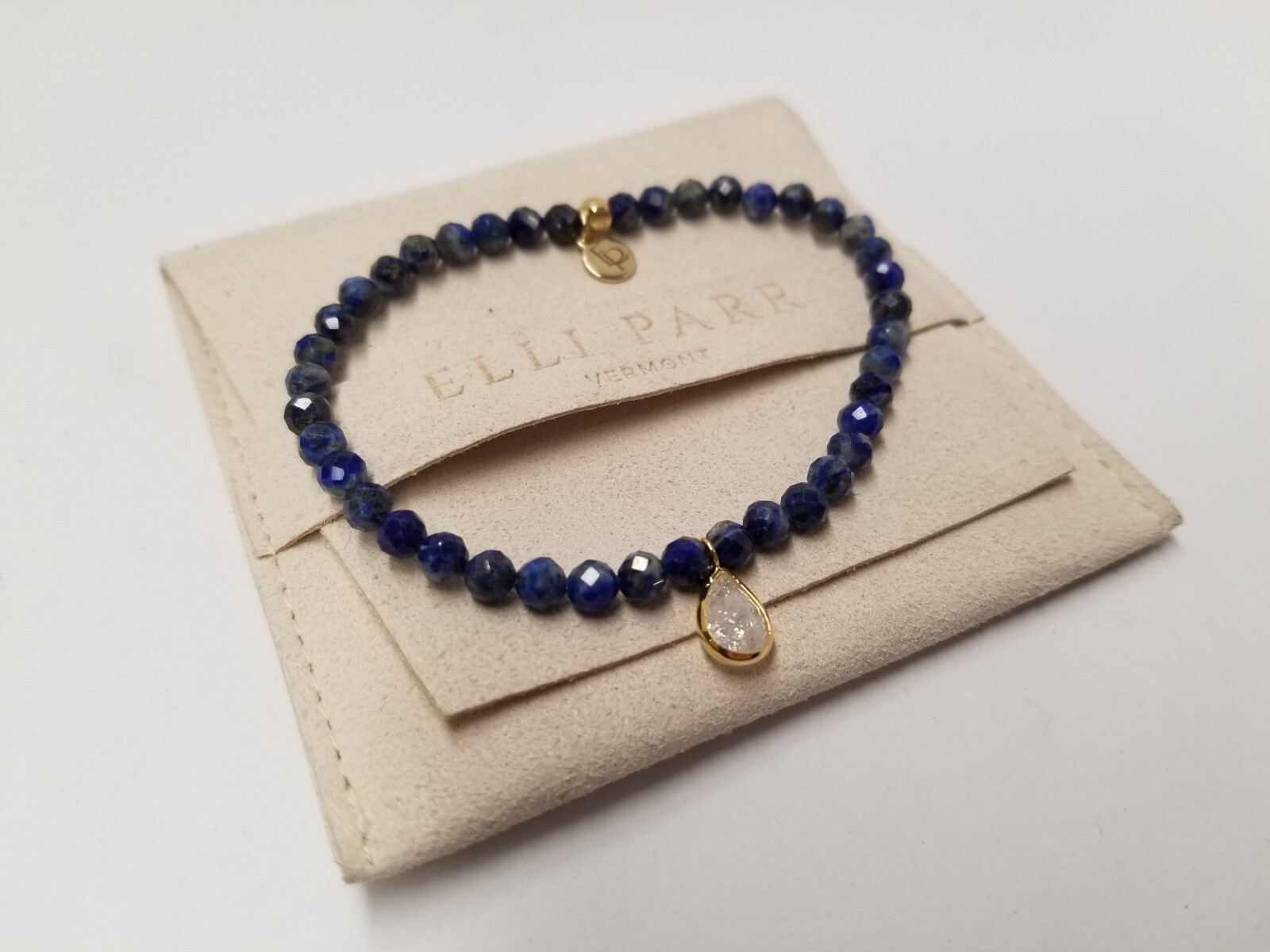 Elli Parr "Posh" Mini Faceted Lapis Lazuli Beaded Bracelet