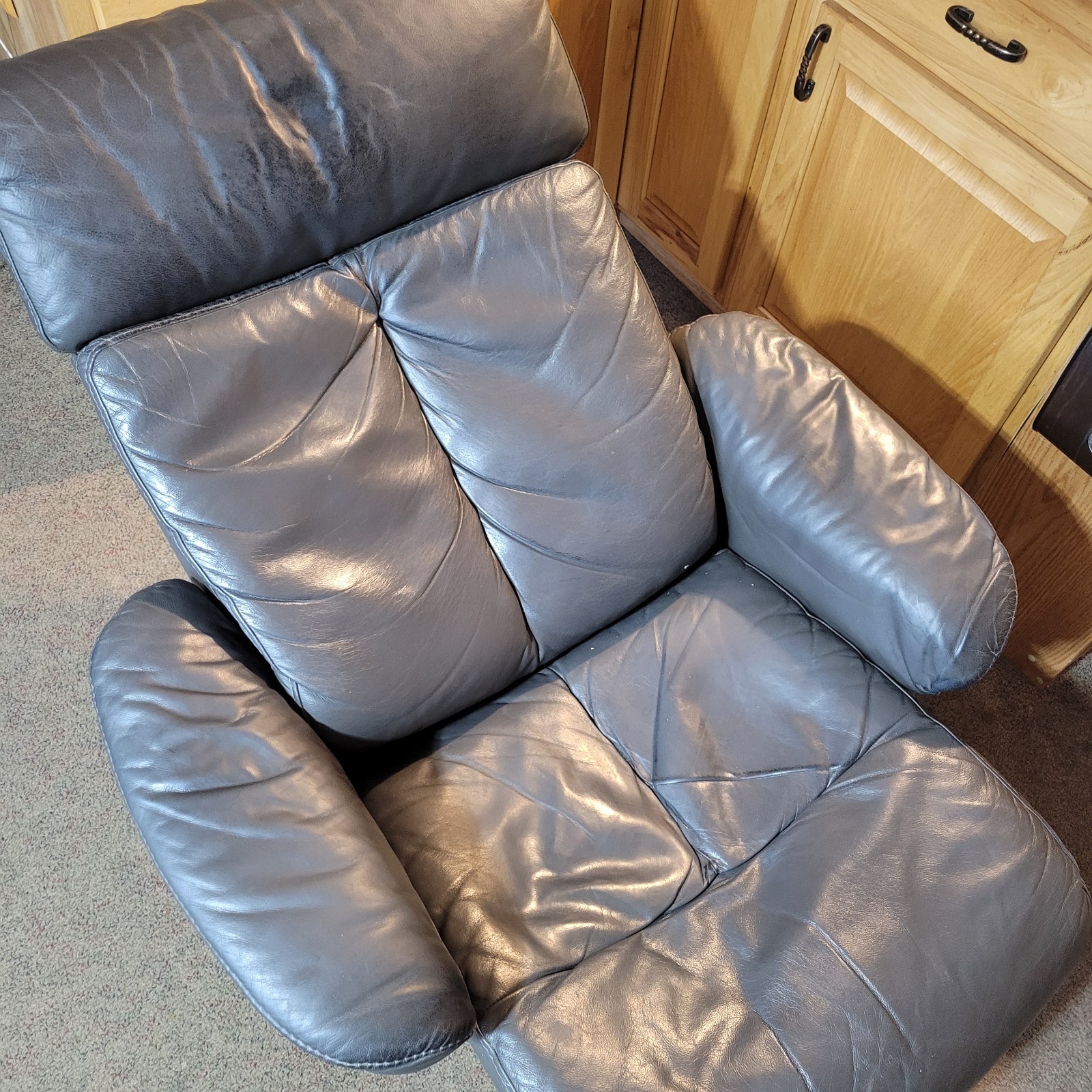 IMG Nordic 63 Recliner Chair Gray No Ottoman