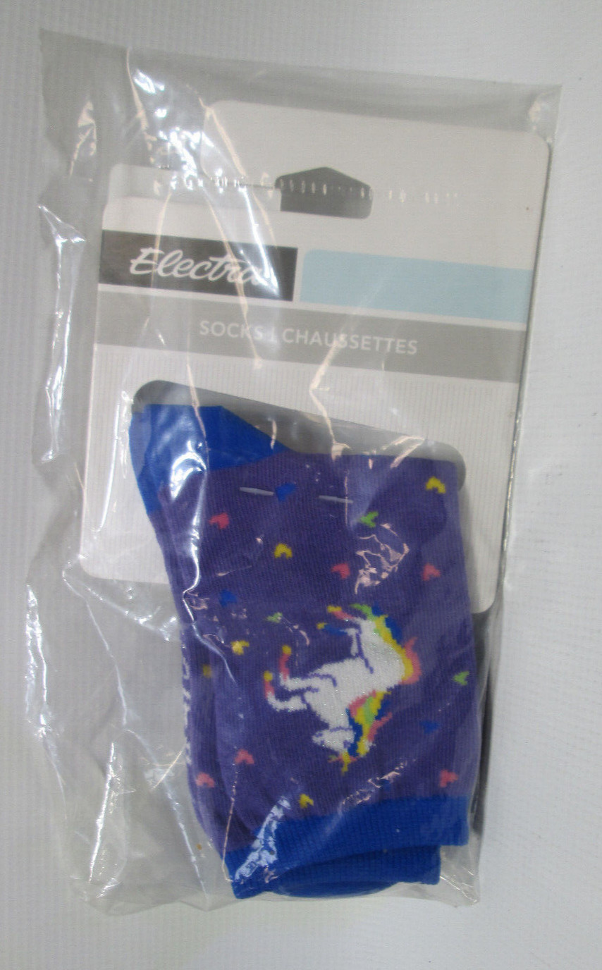 ELECTRA BICYCLE Unicorn 9” CYCLING SOCKS NEW Bicycle Purple Townie Cruiser Bike
