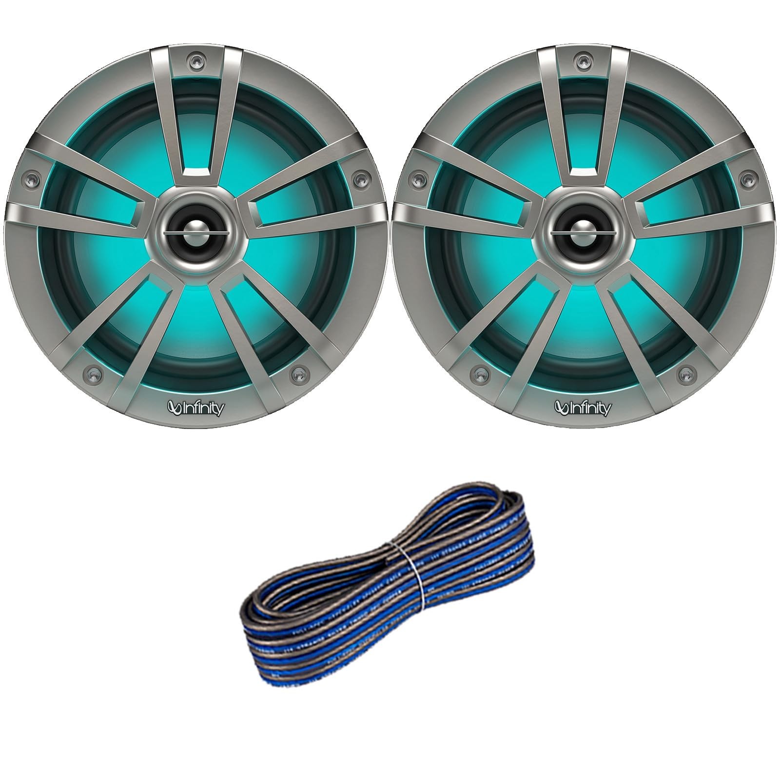 1 Pair (QTY 2) of Infinity Reference 6.5" 225-Watt 1 Pair, Titanium