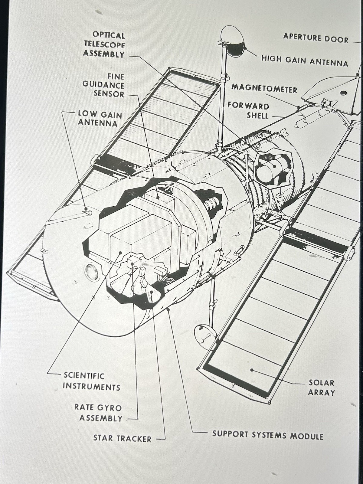 1978 NASA KSC Shuttle Space Telescope Satellite Presentation Transparency-160