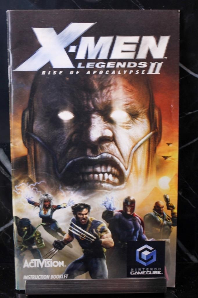 NO GAME- X-men Legends 2 Authentic MANUAL ONLY! Nintendo GAMECUBE