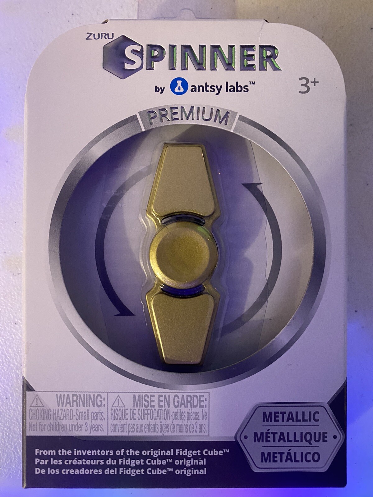 Zuru Spinner By Antsy Labs Premium Metallic Gold -Fidget Spinner