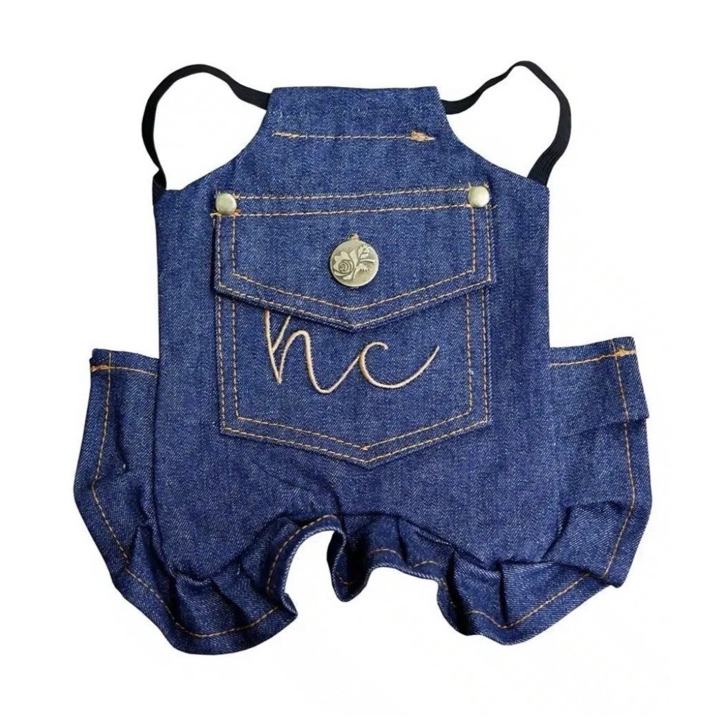 Hen Couture Standard Size Hen Saddle Chicken Apron Denim Blue for Hens