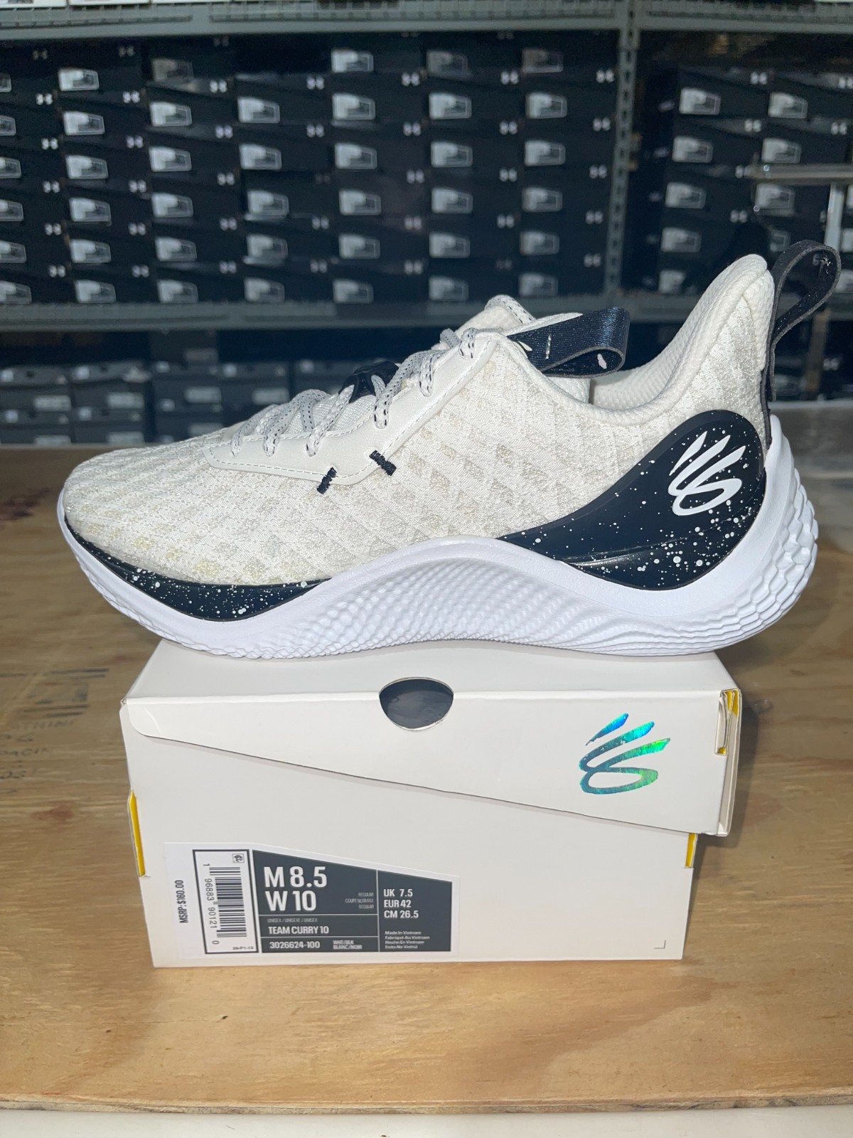Under Armour Steph Curry men's basketball shoes white 3026624-100