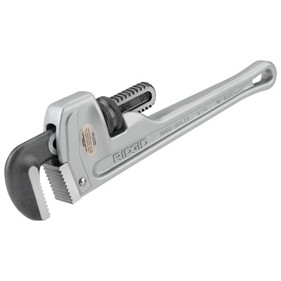 Aluminum Straight Pipe Wrench, 812, 12 in Ridge Tool Company  47057 95691470577