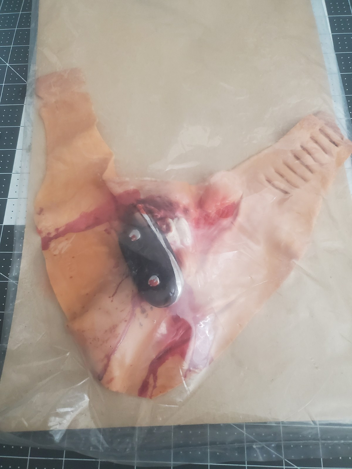 Vintage Theatrical Effects Knife In Chest Rubies Costume fx prosthetic Halloween