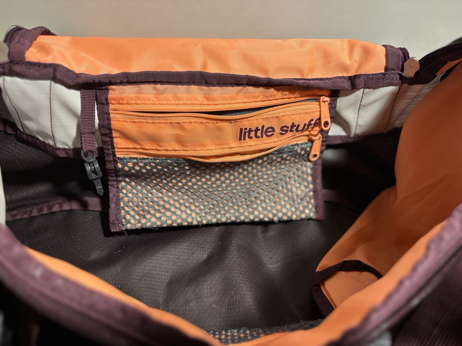 Adidas Women's Squad Gym Duffel Bag Gray and Purple One Size
