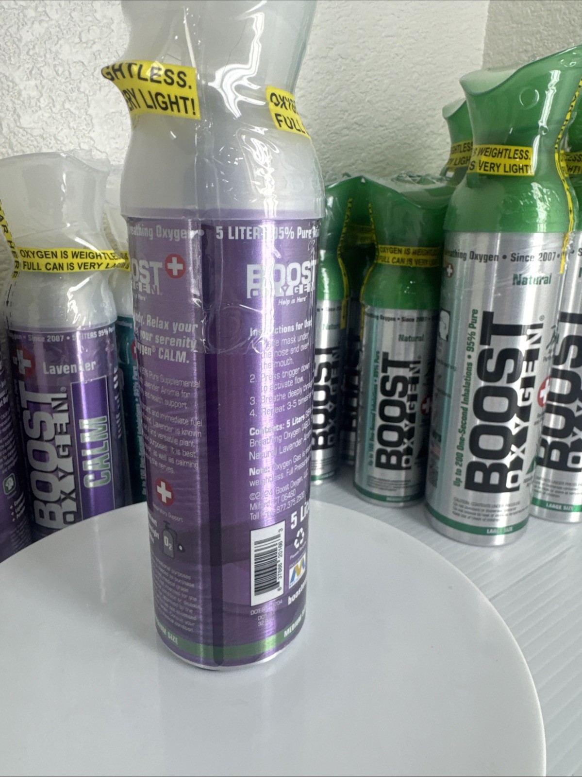 Boost Oxygen Energy Calm Lavender 5 Liter Canister Respiratory