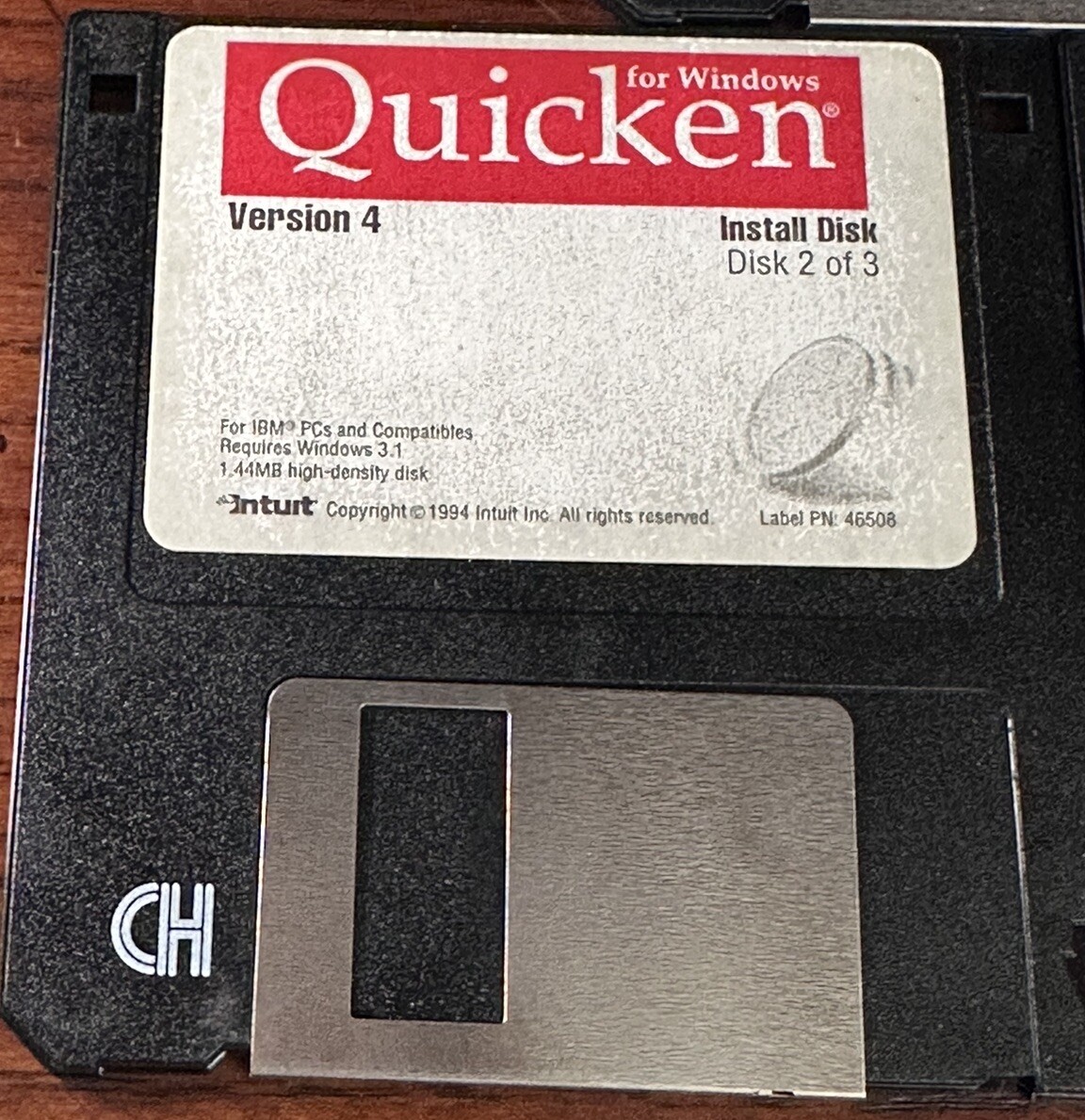 Vintage Quicken Version 4 For Windows 3.1 IBM-PC 3x 3.5” Floppy Disk Set