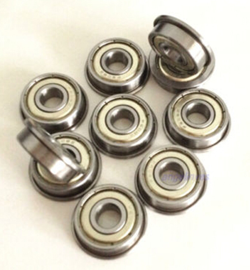 New 10Pcs F677 F677ZZ Shielded Model Flange Bearing 7 x 11 x 3mm