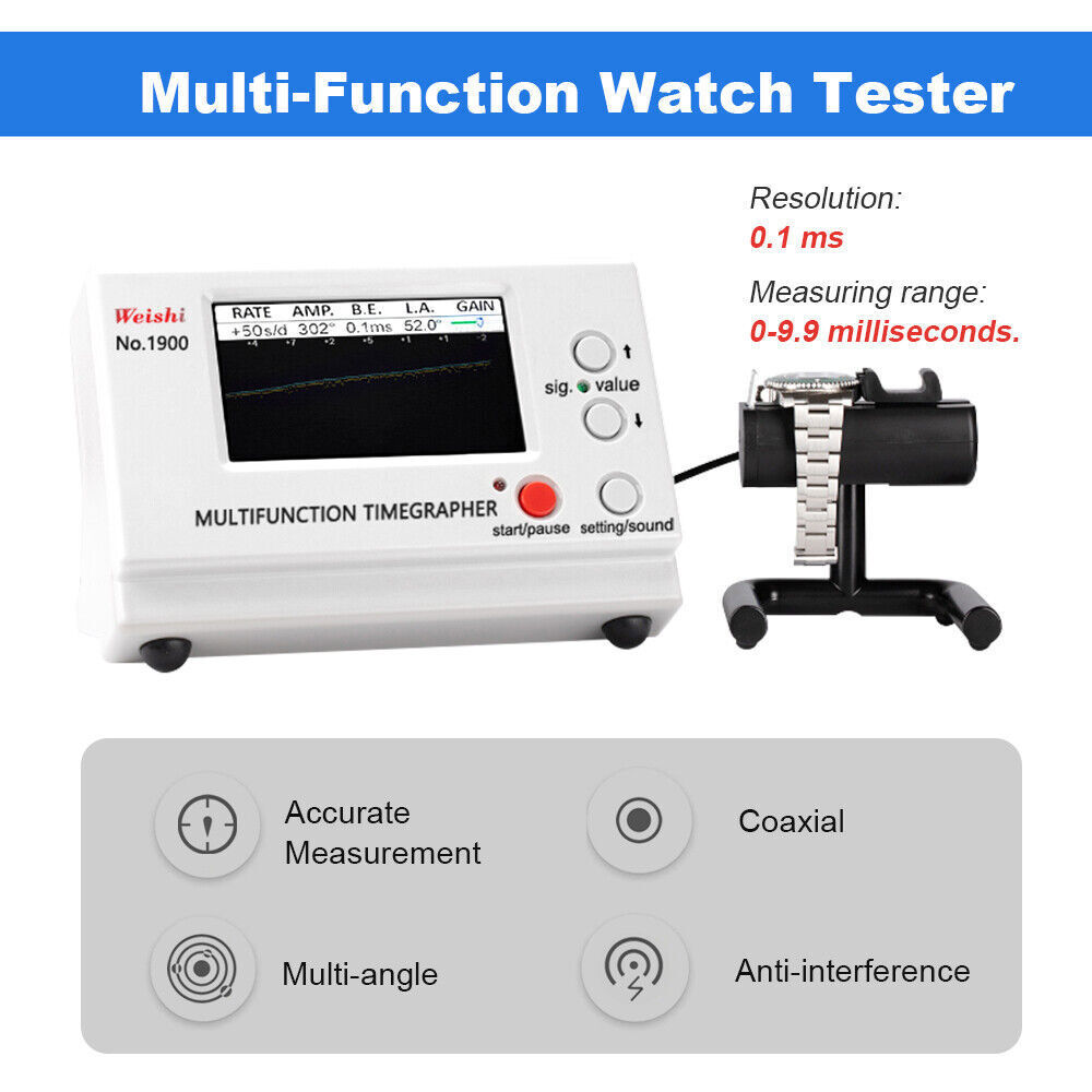 No.1900 Watch Timegrapher Tester Mechanical Calibration Tool Multi-Function