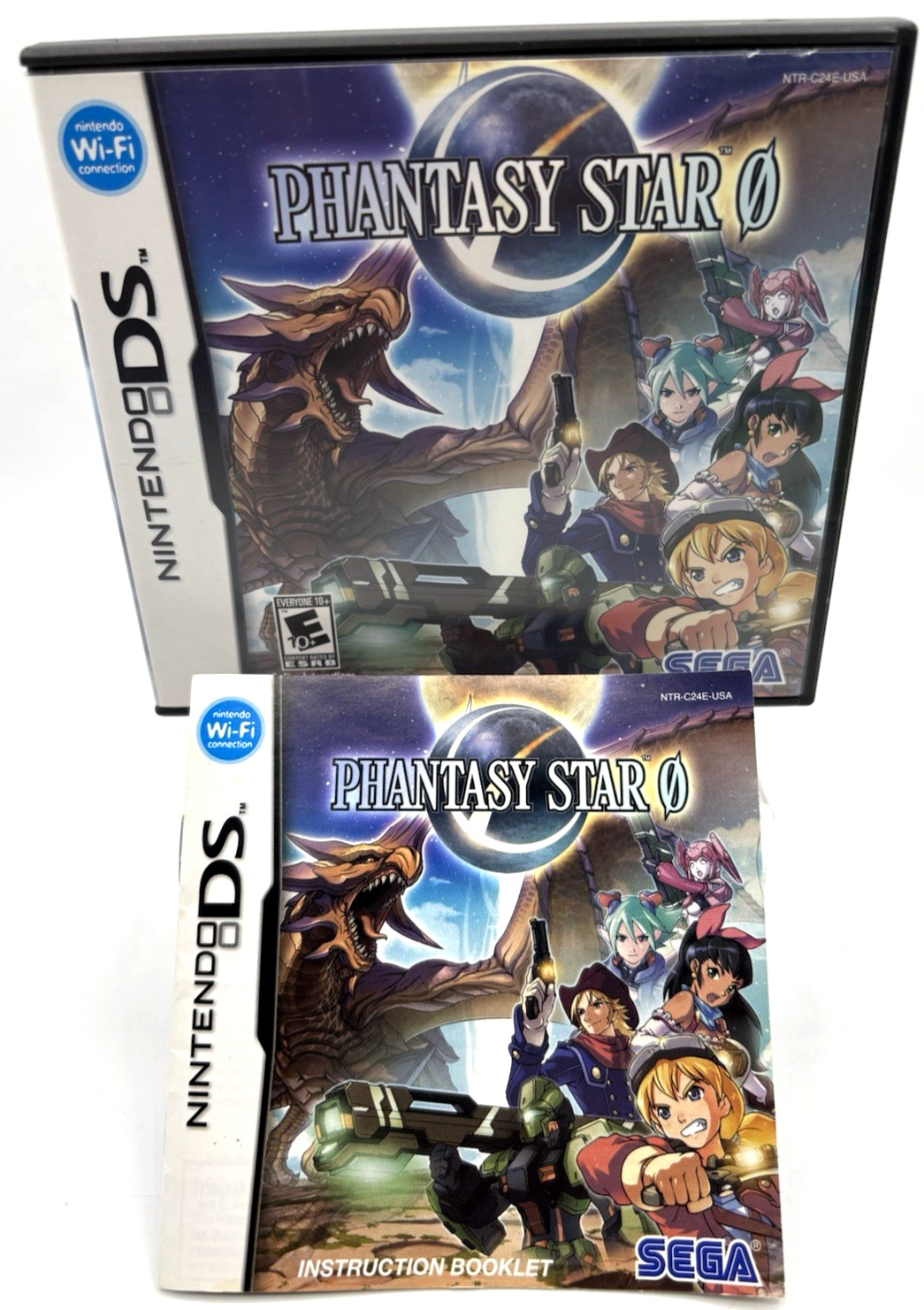 Phantasy Star 0 (Nintendo DS, 2009) - Authentic Case & Manual Only, No Game_