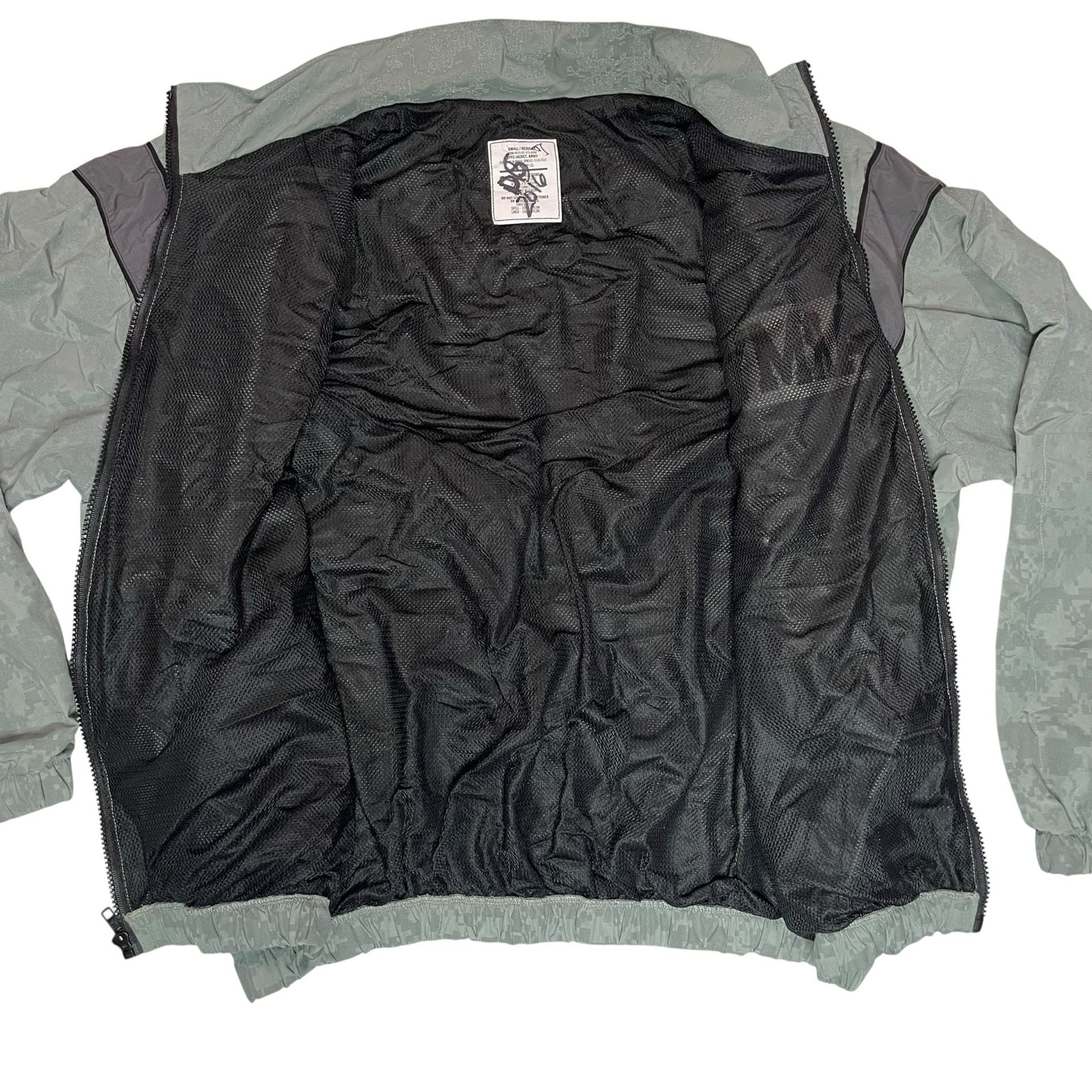 US Army PFU Jacket Digital Camo Windbreaker Small Regular