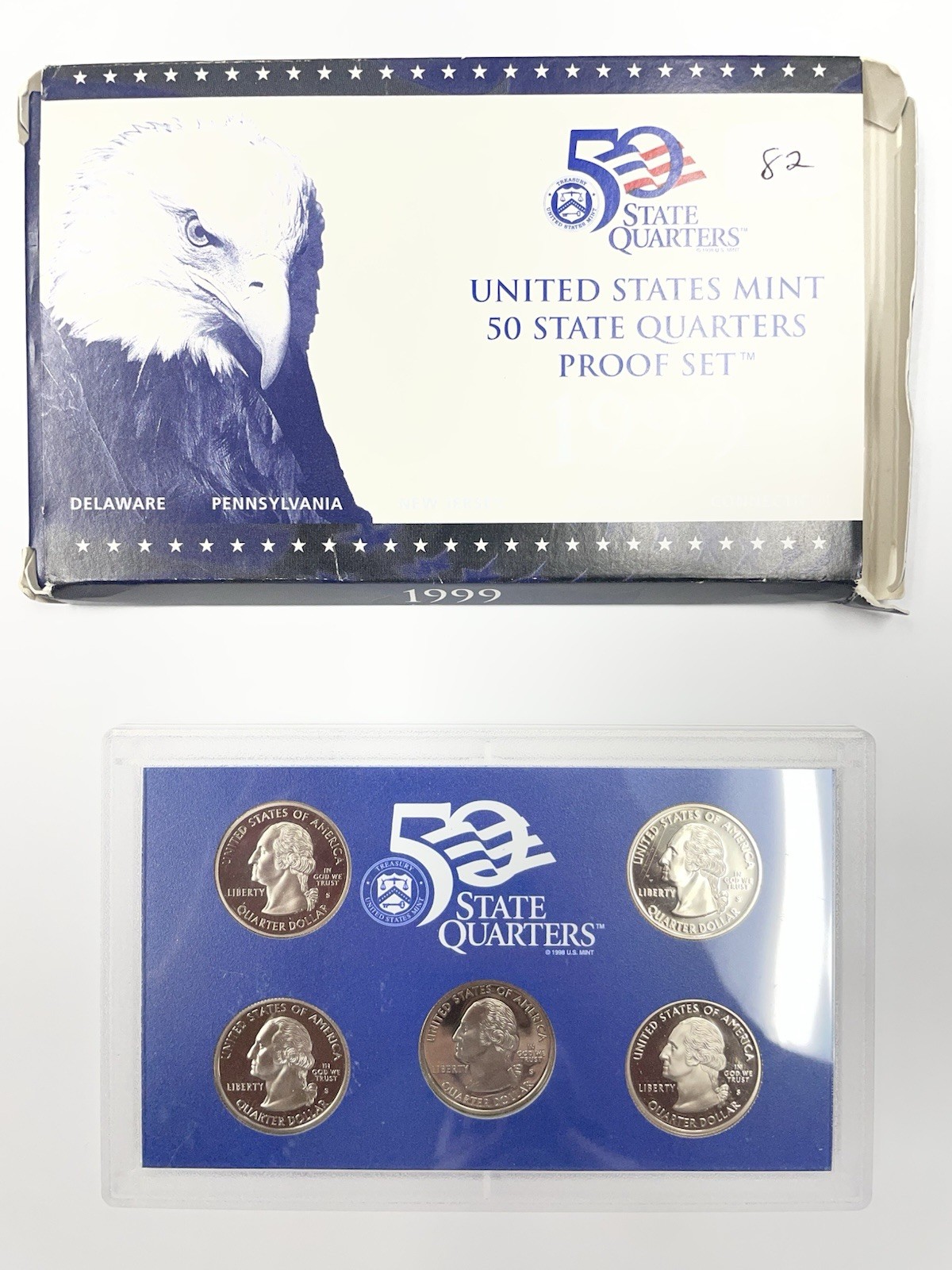 United States Mint 1999 50 State Quarters Proof Set San Francisco Uncirculated