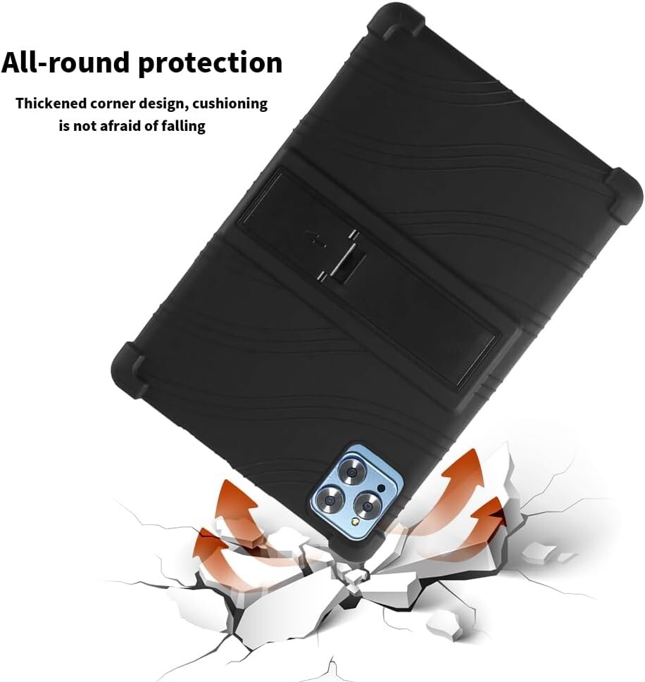 Protective Case for 10.1 inch Android Tablet Cover Silicone w/ Multi-Angle Stand