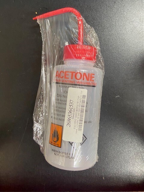 ACETONE VAPOUR VENTING WASHBOTTLE (5 PK)