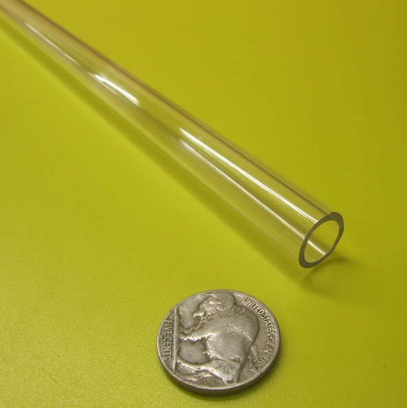 Kmac Polycarbonate Round  Clear Tube / Tubing .500" x .375" (1/2" x 3/8")