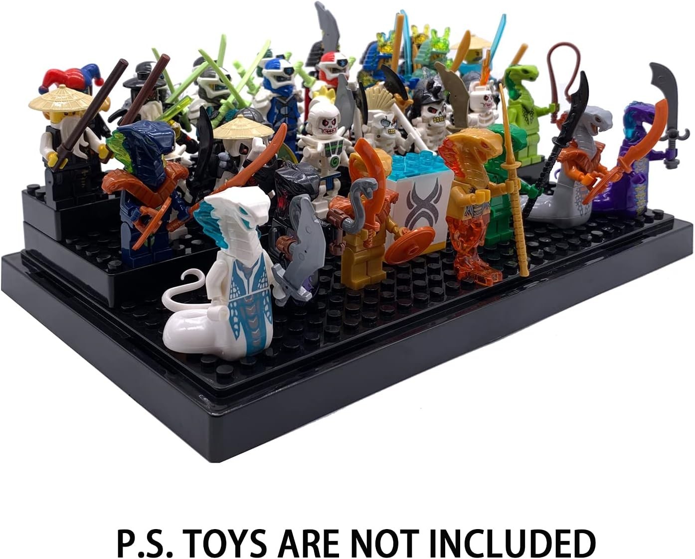 Display Case for Minifigure Action Figures Blocks, Display Box Storage for Lego