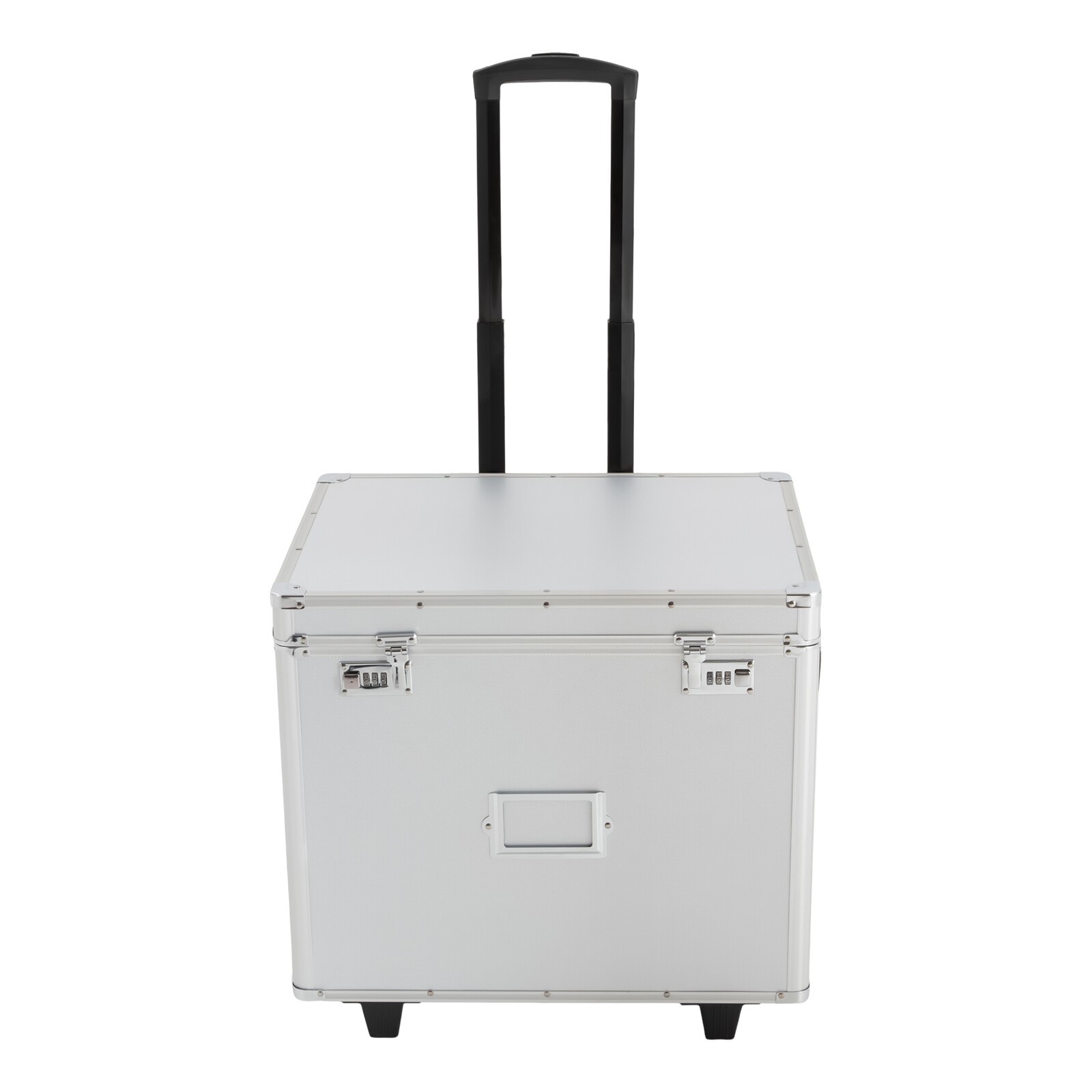 Locking Mobile Business Case, Aluminum Alloy File Lock Box, Hand pull File Case