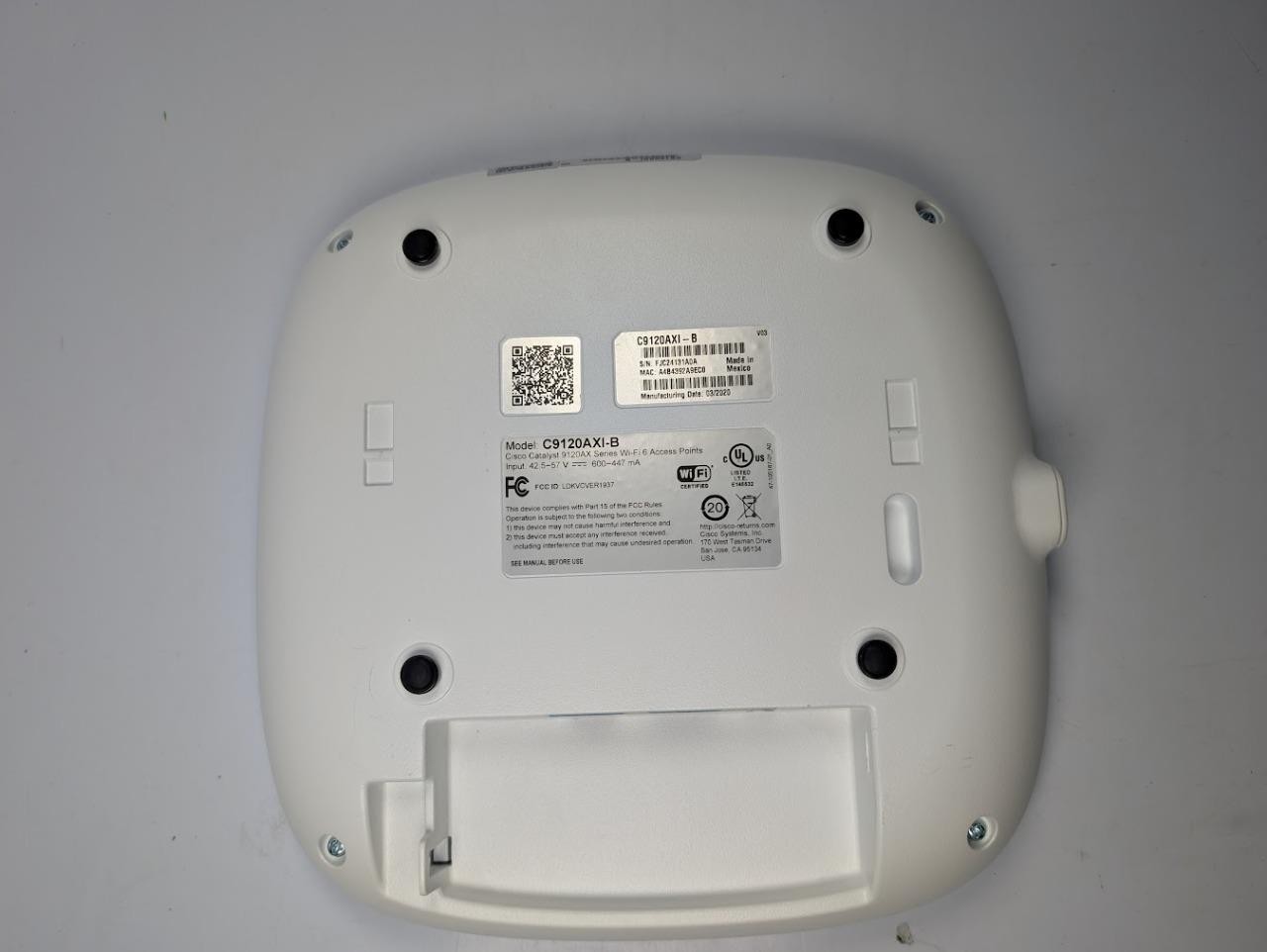 Cisco Catalyst C9120AXI-B Wireless Access Point 9120AXI