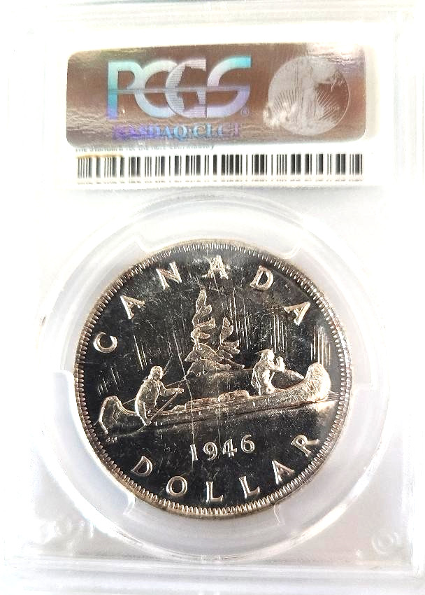 Canada 1946 $1 Silver Dollar PCGS MS 63