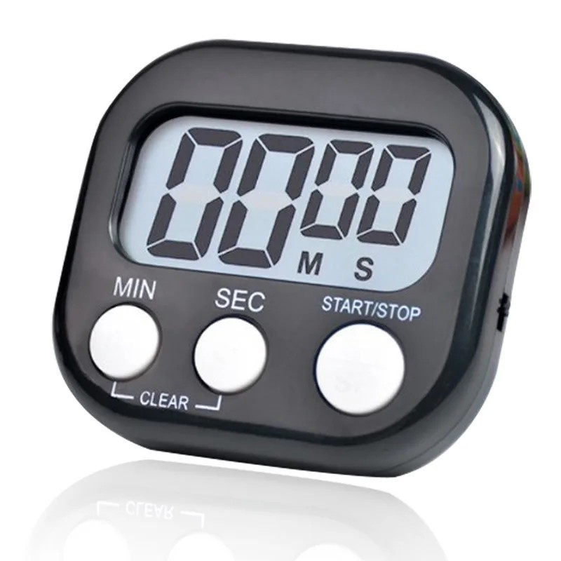 Large LCD Digital Kitchen Cooking Timer Count Down Up Clock Loud Alarm Magnetic