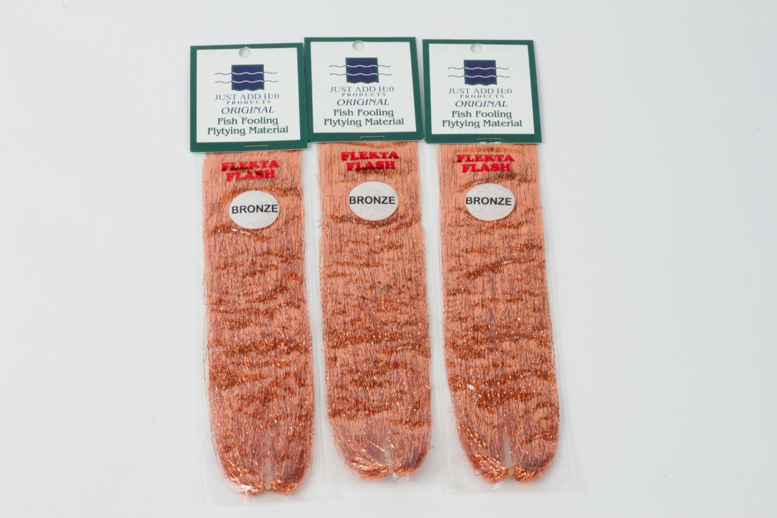 Flekta Flash / Bronze for Fly Tying - 3 packs!