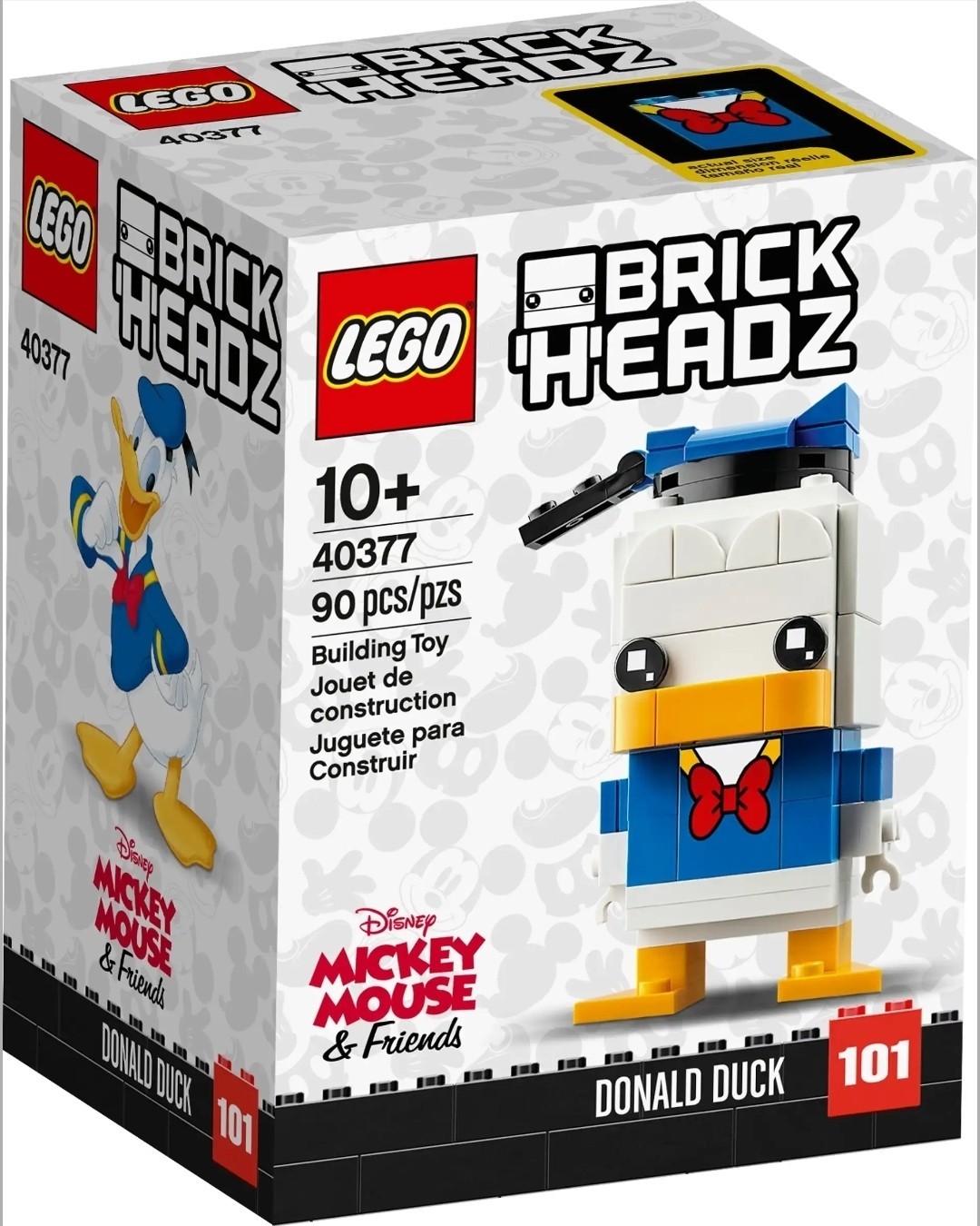 LEGO BRICKHEADZ: Donald Duck (40377) - New & Retired- SEALED
