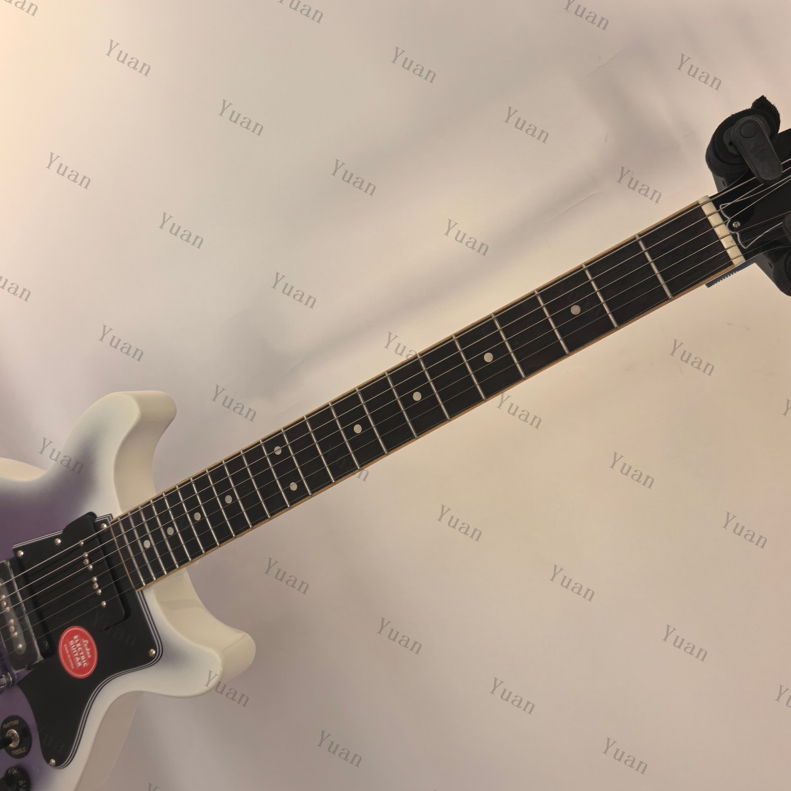 6 String Solid Electric Guitar Fixed Bridge P90 Hpickups Purple White Burst