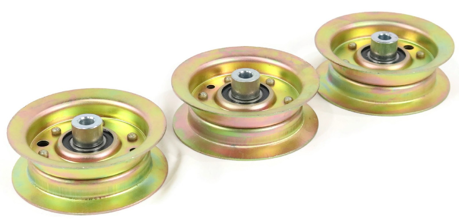 (Pack of 3) Flat Idler Pulley for 2009 Toro TimeCutter Z5000 74391 Riding Mower