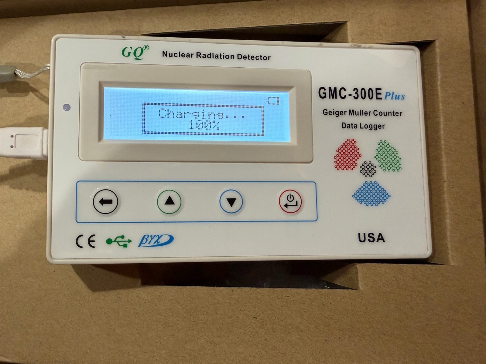 GQ GMC-300E Geiger Counter Nuclear Radiation Detector Data Logger Beta Gamma