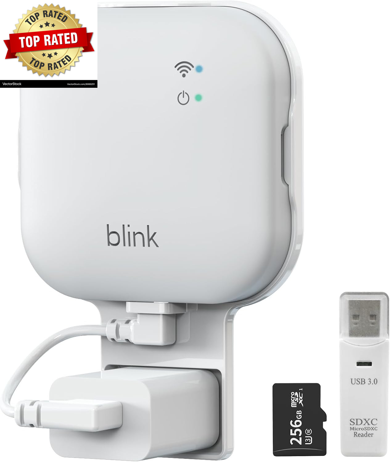 256GB Microsd Card and Sync Module XR Mount No-Drilling Mount for Blink Outdoor/