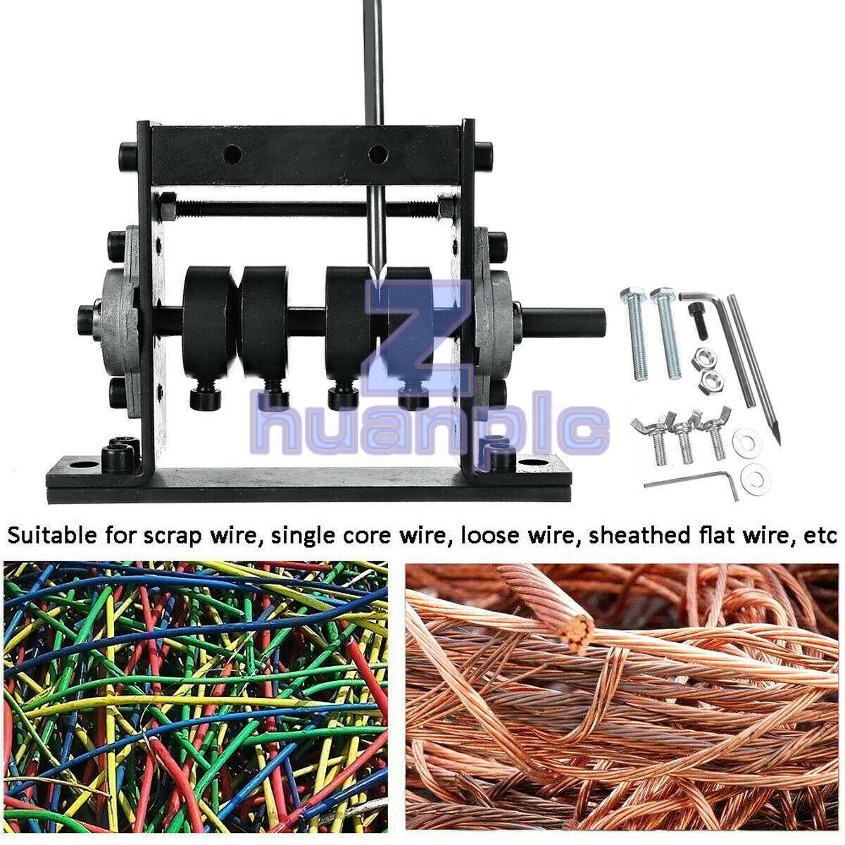 1-30mm Scrap Cable Peeling Stripper Fixture Manual Copper Wire Stripping Machine
